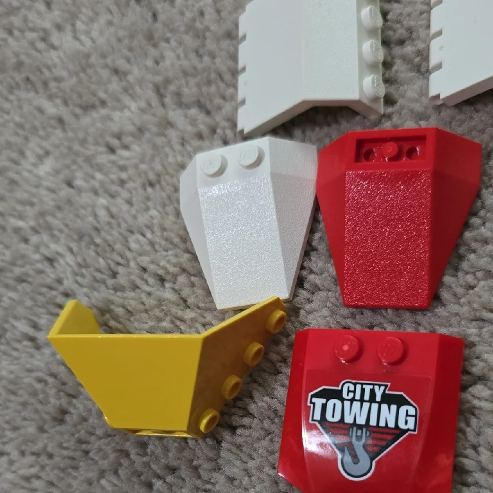 LEGO Hood Set in Yellow, White, Red, and Black